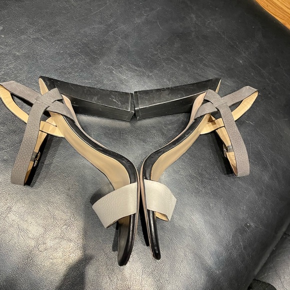 Minetta Nike Air Sandals Heels Chunky Block Pumps Tricolor Ankle Strap Stilettos - Picture 6 of 8